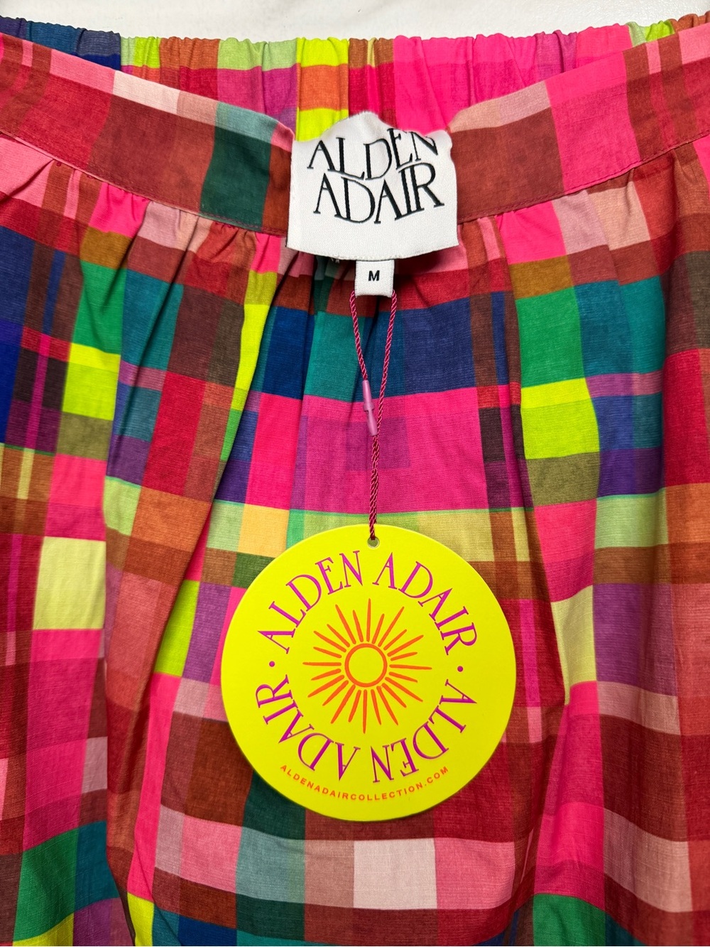 Alden Adair Multicolor Circus Plaid Maxi Skirt - Pink, Blue, Green - Picture 2 of 7